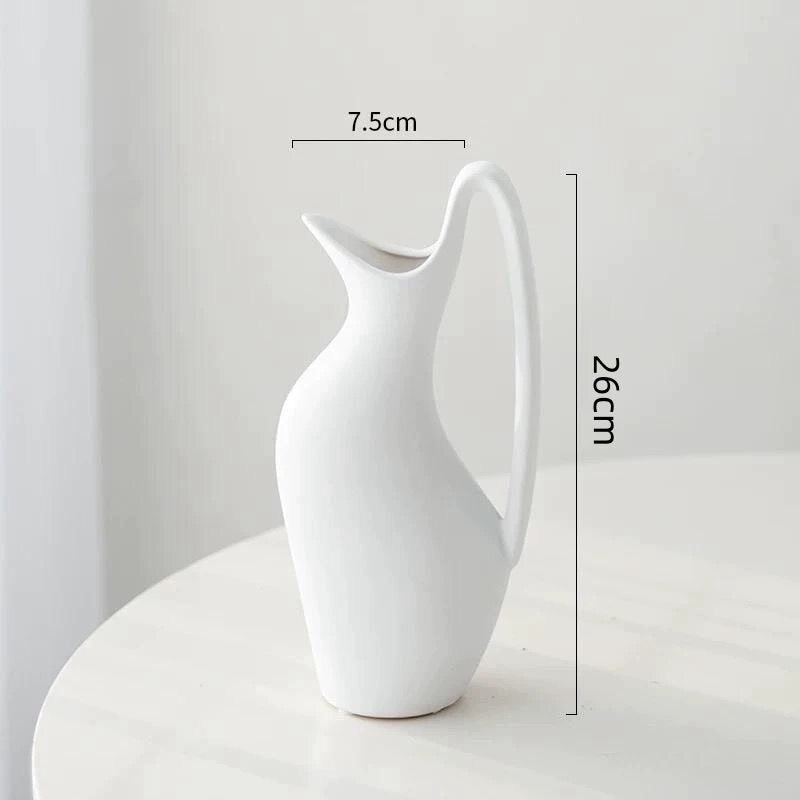 Ceramic Vase Wabi-Sabi Style Home Decoration Flower Vessel