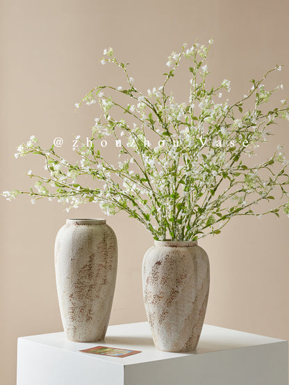 Ceramic Vase with Artificial Flowers