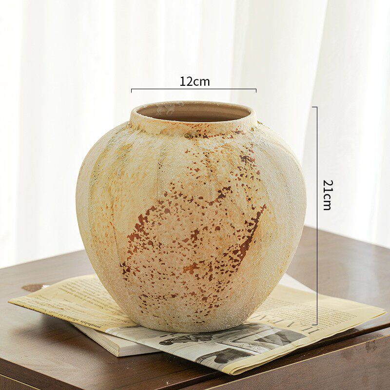 Ceramic Vase with Artificial Flowers