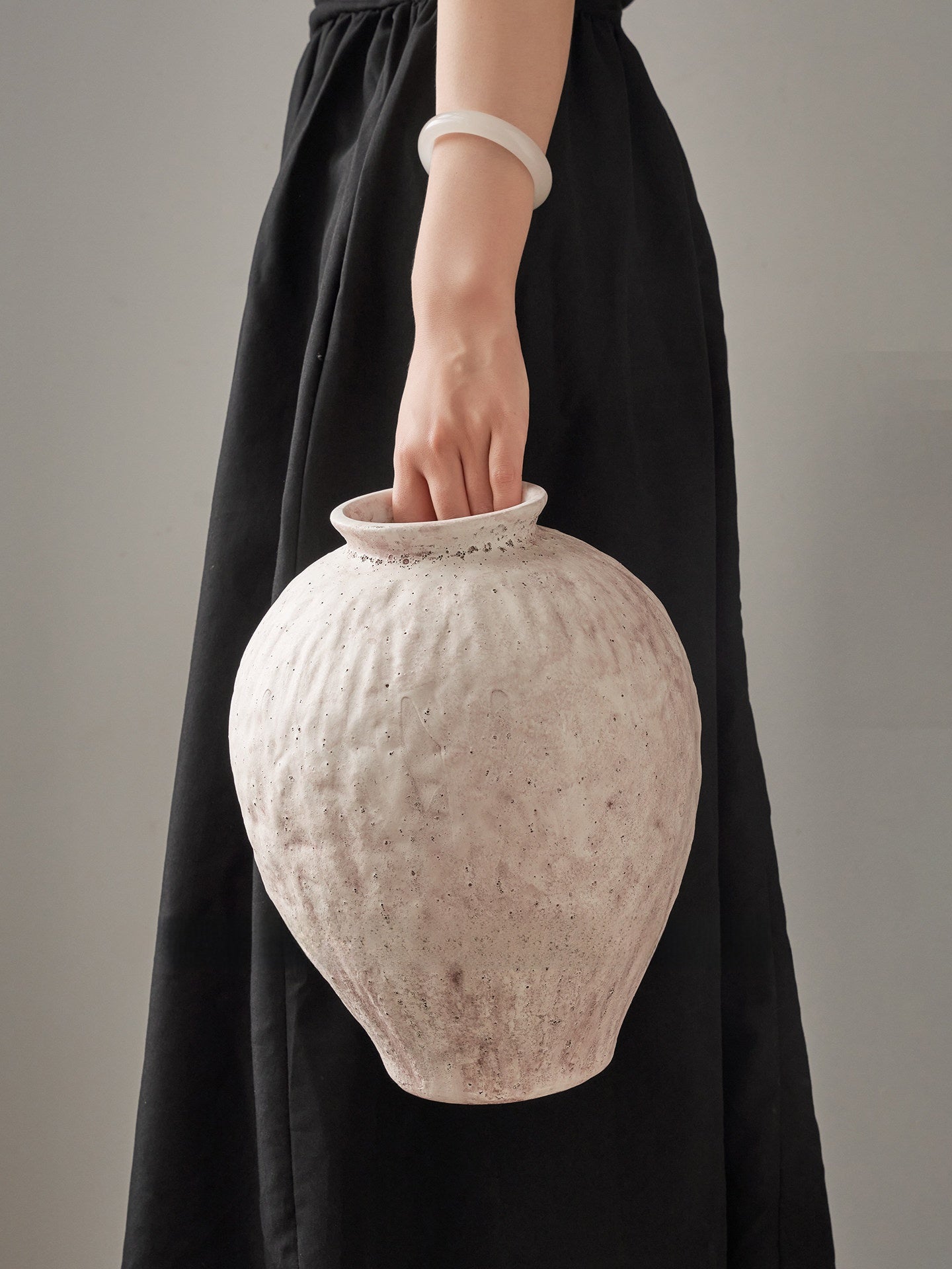 Ceramic Vase with Artificial Sophora Flower