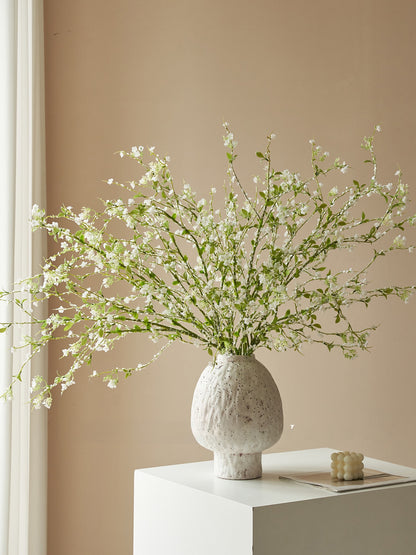 Ceramic Vase with Artificial Sophora Flower
