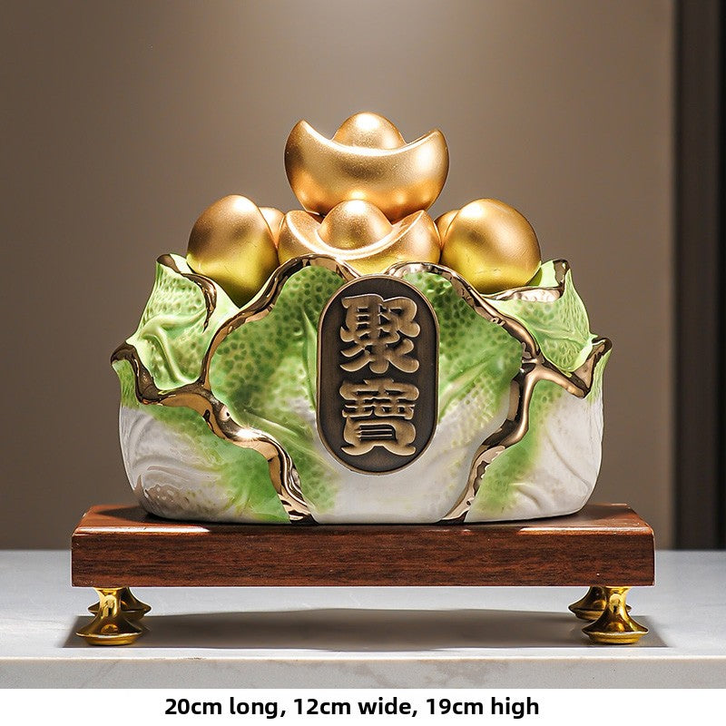 Ceramic wealth-attracting basin