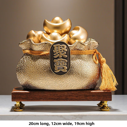 Ceramic wealth-attracting basin