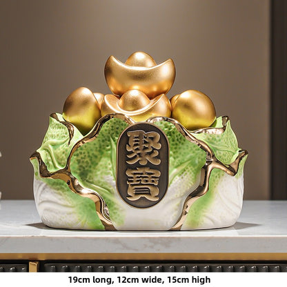 Ceramic wealth-attracting basin