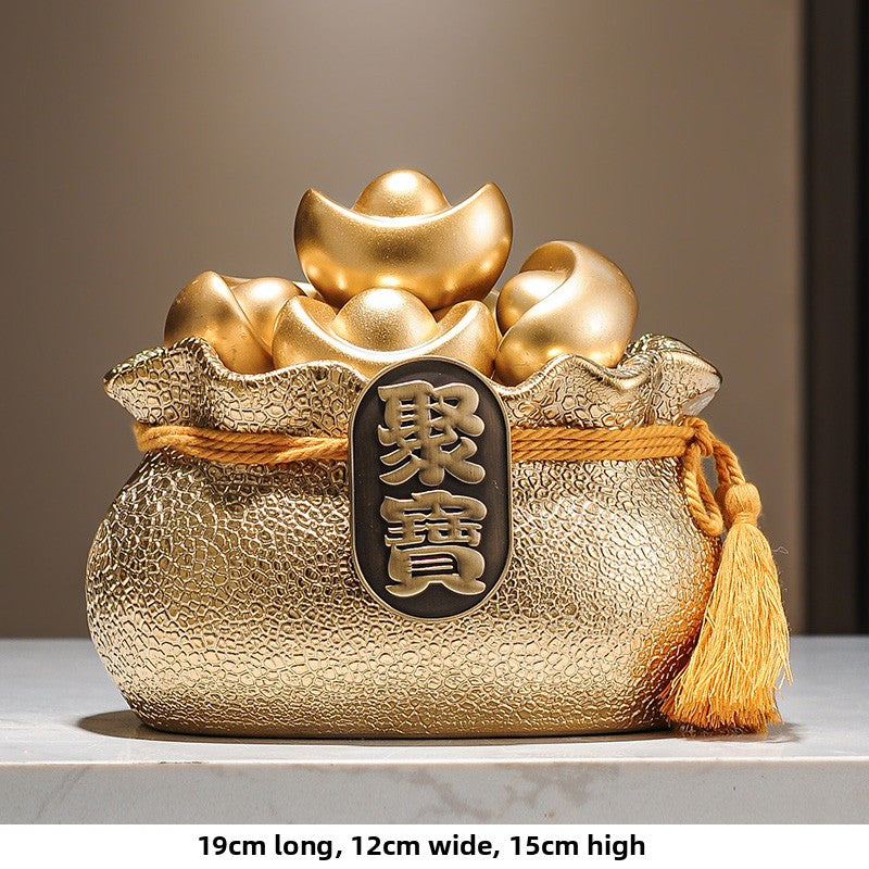Ceramic wealth-attracting basin