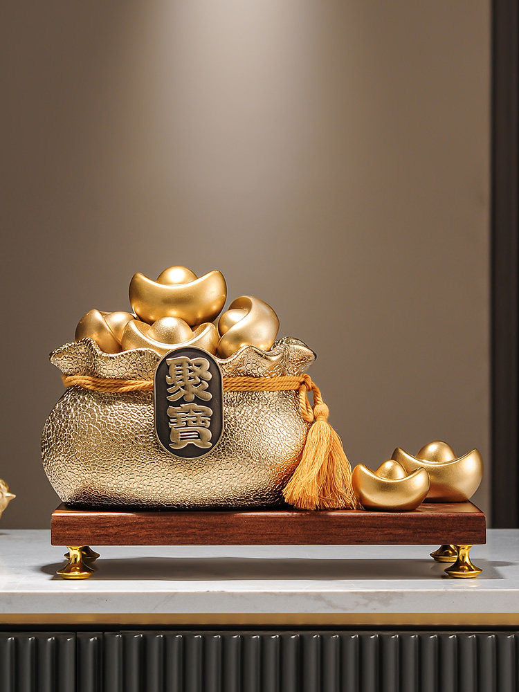 Ceramic wealth-attracting basin