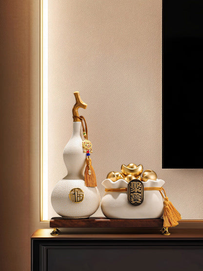 Ceramic wealth-attracting basin