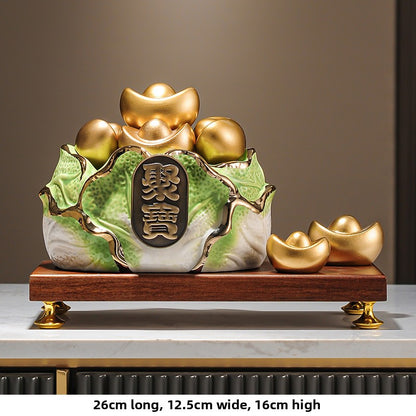 Ceramic wealth-attracting basin