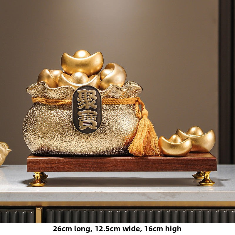Ceramic wealth-attracting basin
