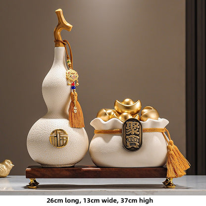 Ceramic wealth-attracting basin