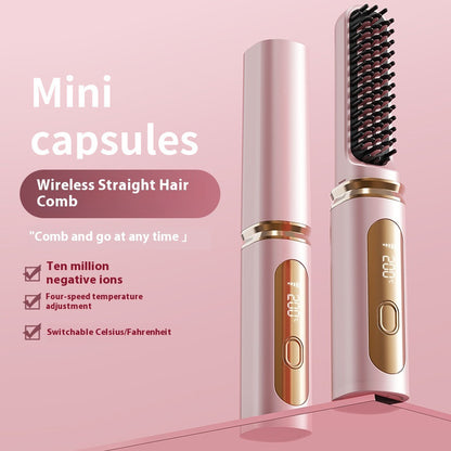 Ceramic Wireless Hair Straightener Comb