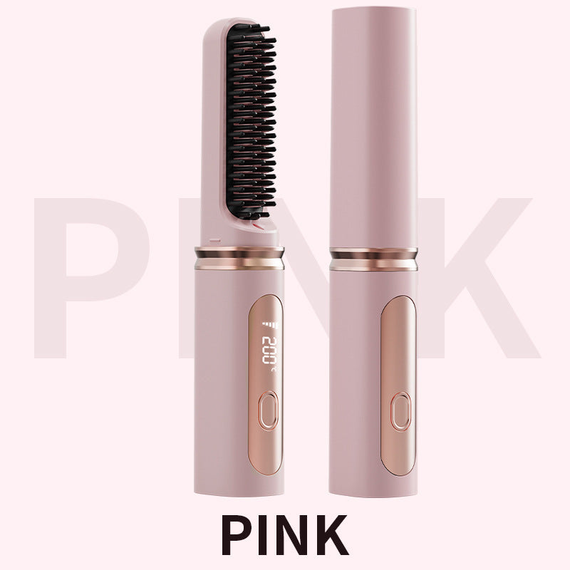 Ceramic Wireless Hair Straightener Comb
