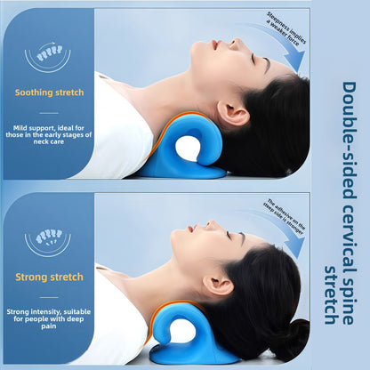 Cervical Massage Corrector Traction Pillow C-Shaped Neck Support, Neck Protection