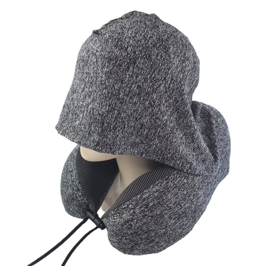 Hooded Memory Foam Travel Pillow for Soft Neck Support Use