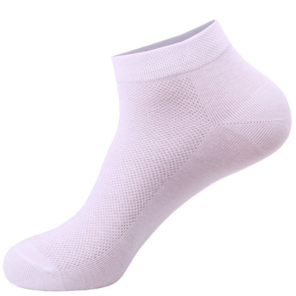 Men's Breathable Cotton Low-Cut Socks Summer Daily Comfort