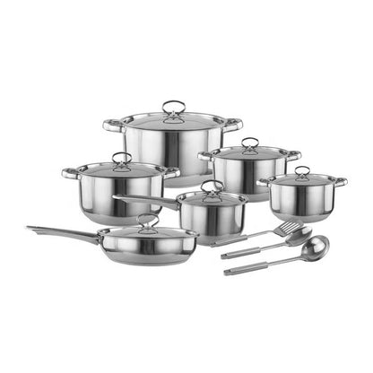 Stainless Steel Cookware Kitchen Pots & Pans Set Durable