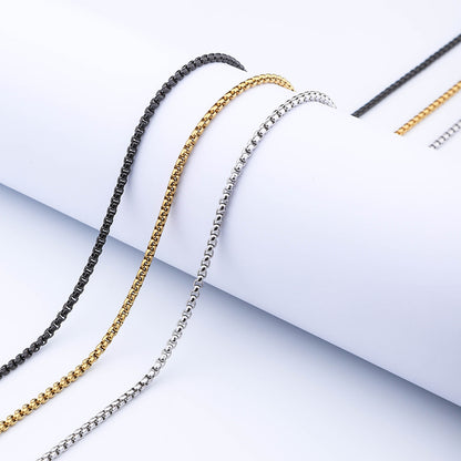 Chain Square Pearl Hip Hop Men's Necklace