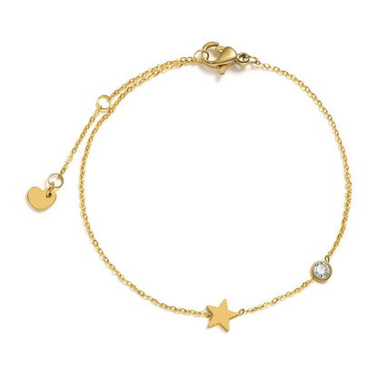 Chain-style cross-shaped bracelet