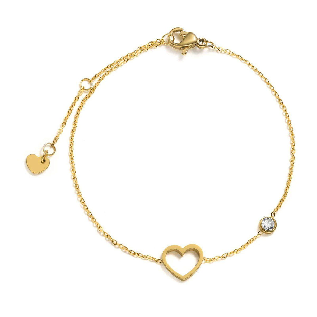 Chain-style cross-shaped bracelet