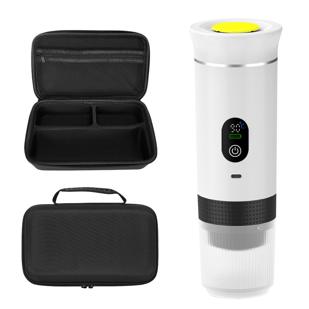 Charging capsule coffee machine