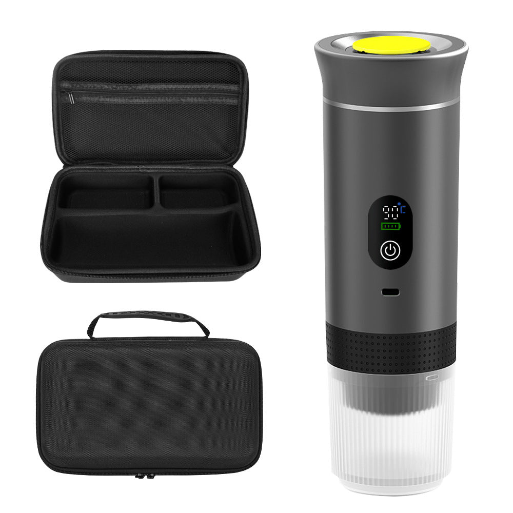 Charging capsule coffee machine