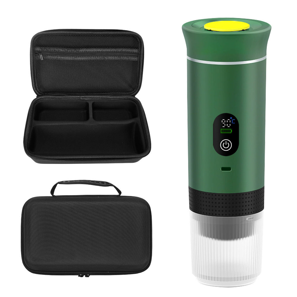 Charging capsule coffee machine