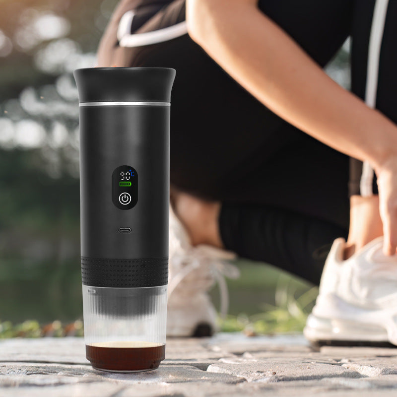 Charging capsule coffee machine