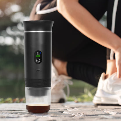 Charging capsule coffee machine