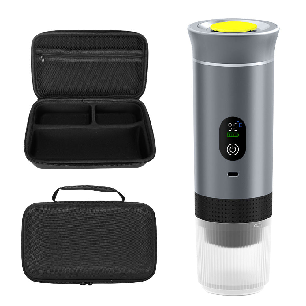 Charging capsule coffee machine