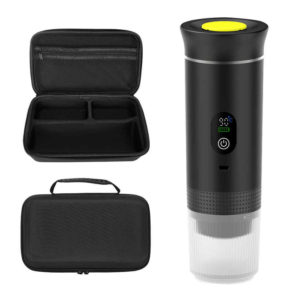 Charging capsule coffee machine