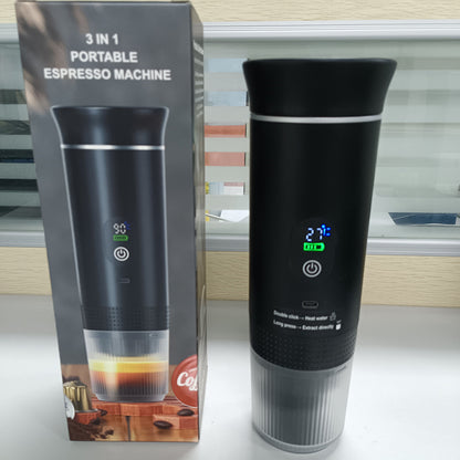 Charging capsule coffee machine