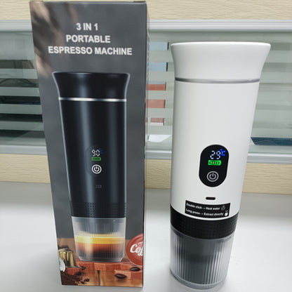 Charging capsule coffee machine