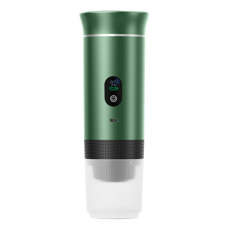 Charging capsule coffee machine