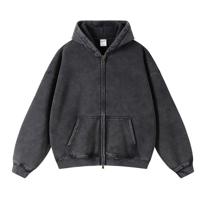 Charitee Retro Fleece-Lined Hooded Sweatshirt