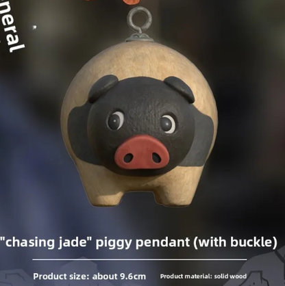 Chasing Jade Piggy Character Pendant