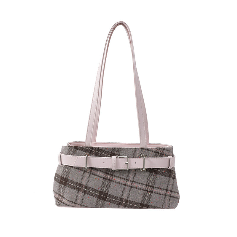 Check Pattern Women Shoulder Messenger Bag