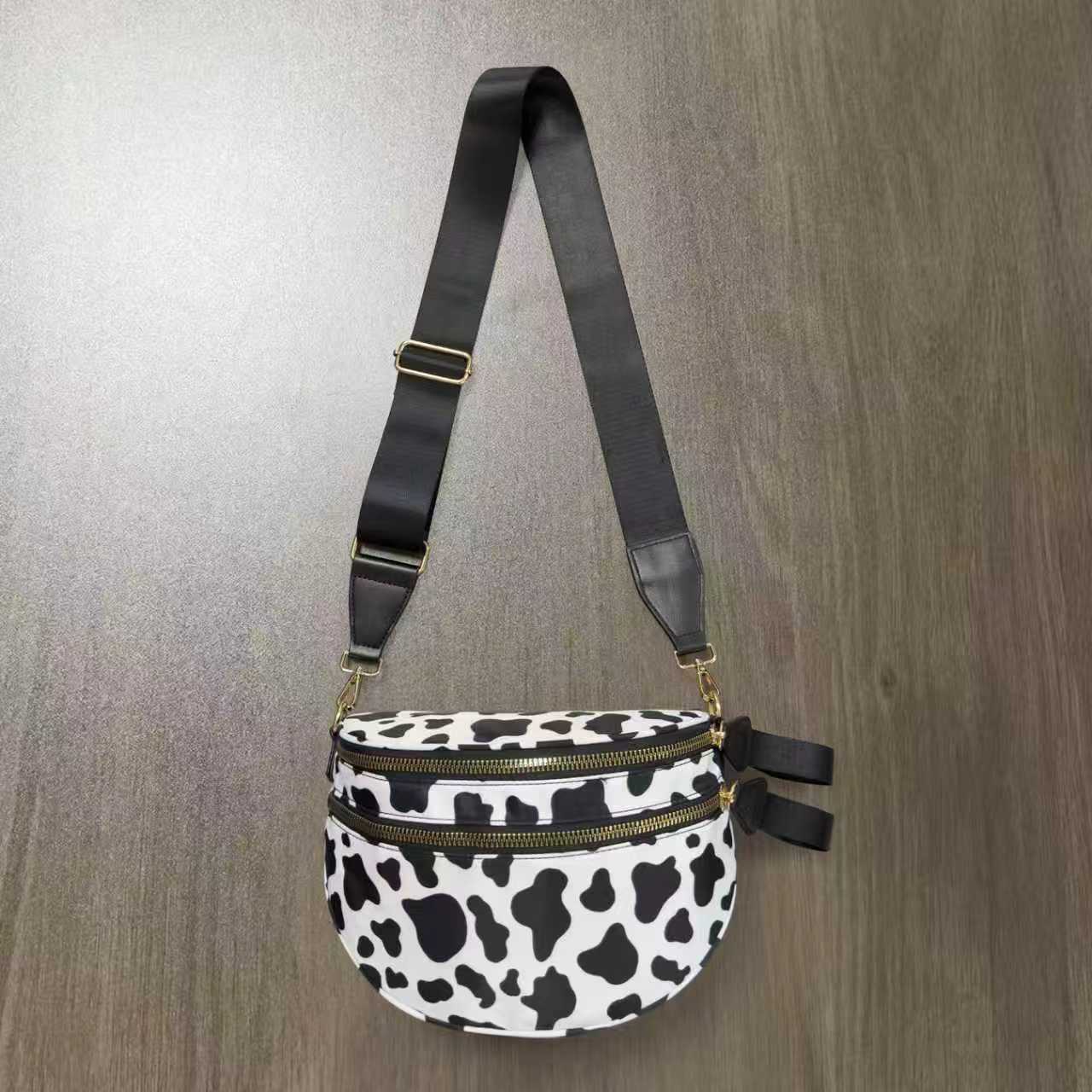 Checkerboard Pattern Crossbody Shell Bag