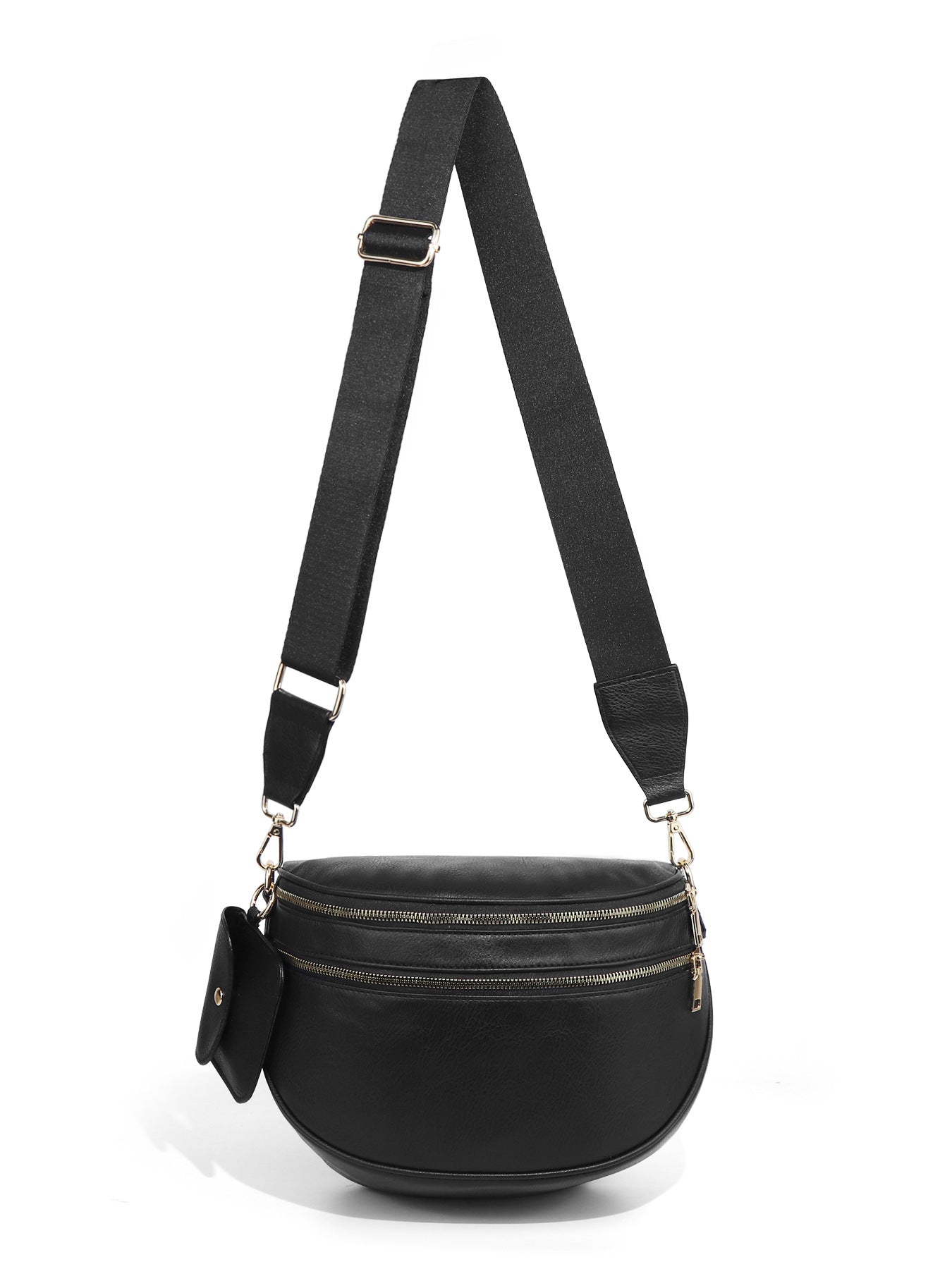 Checkerboard Pattern Crossbody Shell Bag