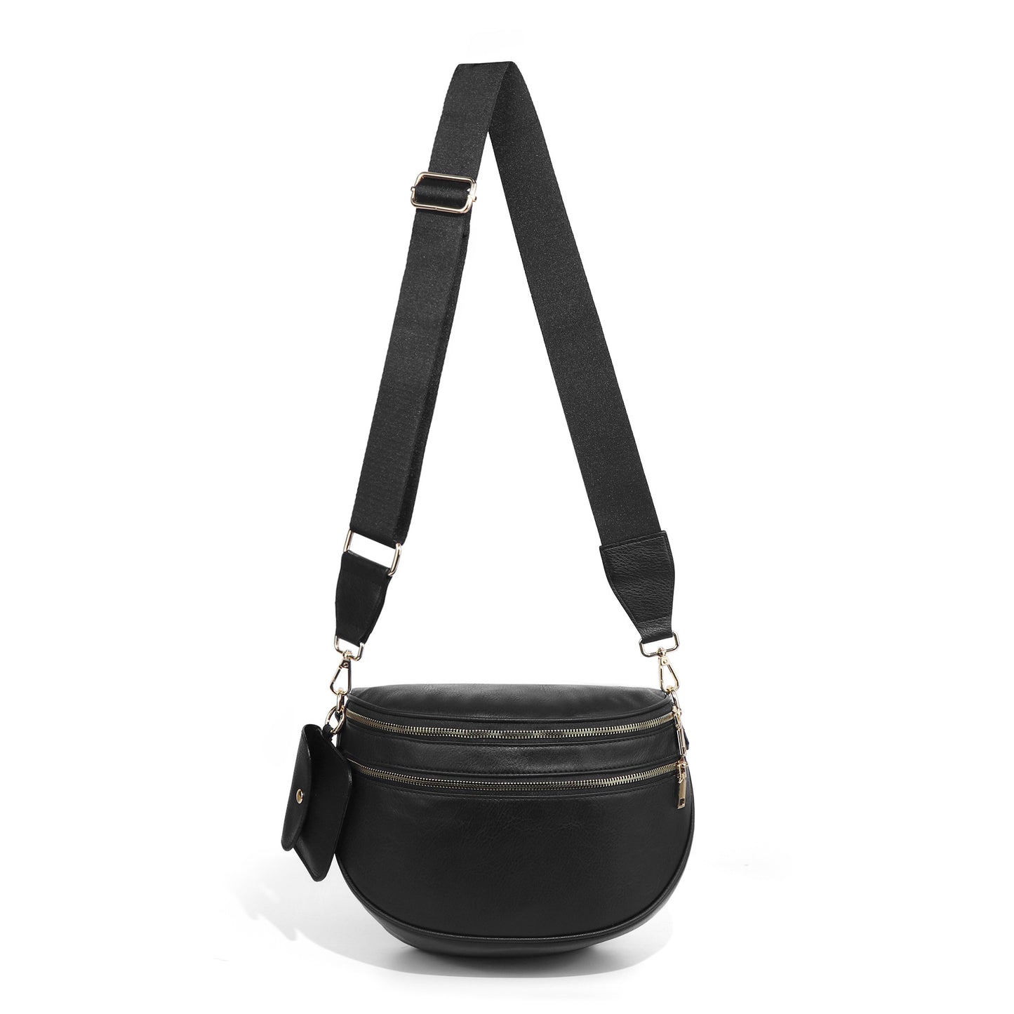Checkered Crossbody Bag with Adjustable Strap