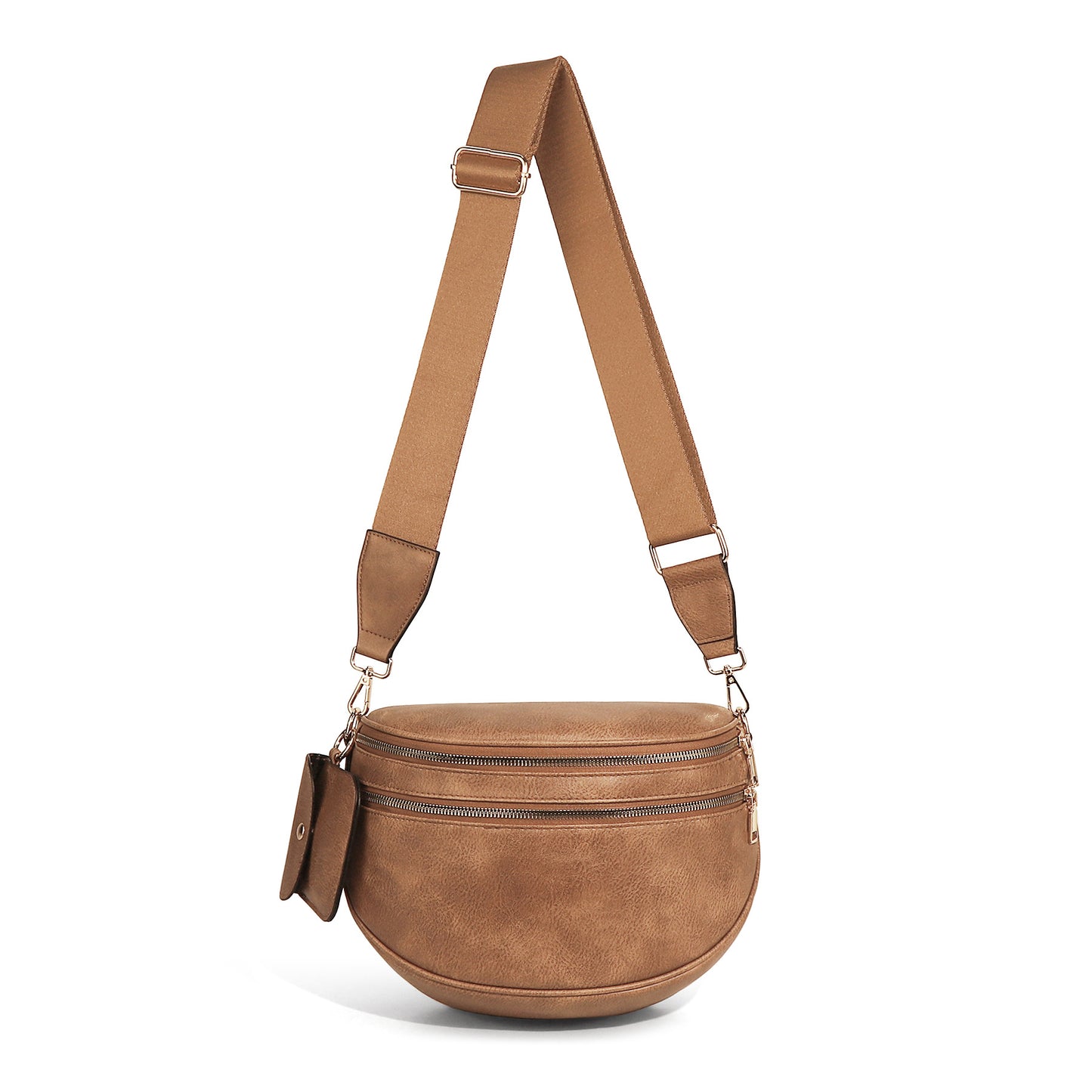 Checkered Crossbody Bag with Adjustable Strap