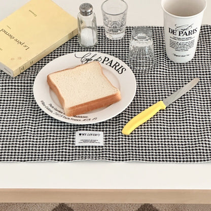 Checkered dishcloth