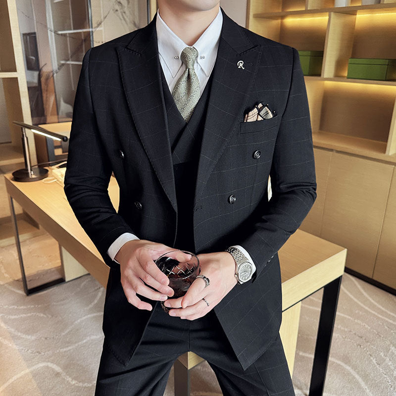 Checkered suit set