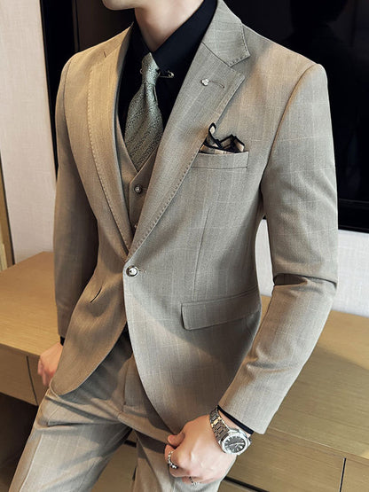 Checkered suit set