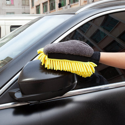 Chenille car wash gloves