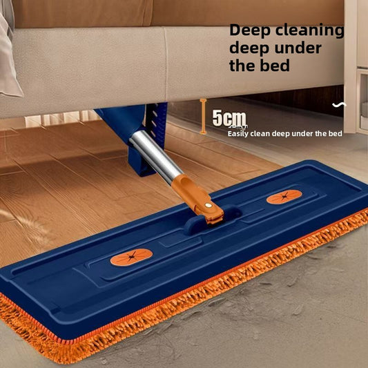 Chenille Flat Mop with Roller Squeezer