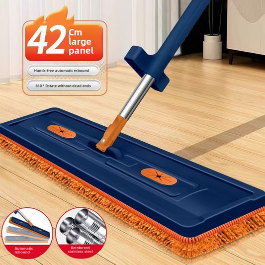 Chenille Flat Mop with Roller Squeezer