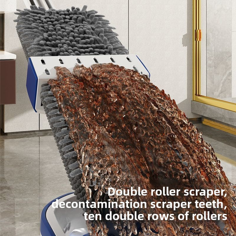 Chenille Floor Mop with Stainless Steel Handle