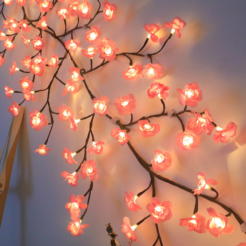 Cherry Blossom LED String Lights with Remote Control