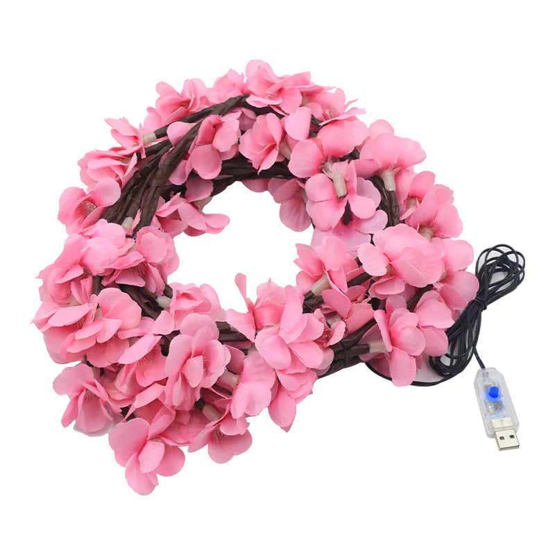 Cherry Blossom LED String Lights with Remote Control