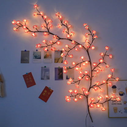 Cherry Blossom LED String Lights with Remote Control